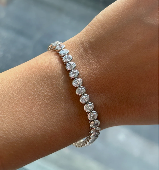 Sabrina Bezel Tennis Bracelet